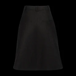 A-Line Belted Midi Skirt