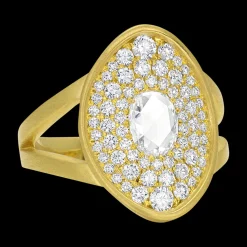 Amani Rose-Cut Diamond Shield Ring