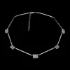 Aquamarine & Diamond Necklace
