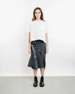 Asymmetric Midi Skirt