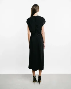 Banana-Cut Shift Dress