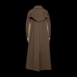 Belted Two-Tone Trench Coat