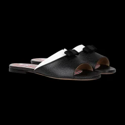 Bow & Collar Claquette Sandals