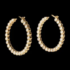 Bubble Double-Sided Diamond Hoops