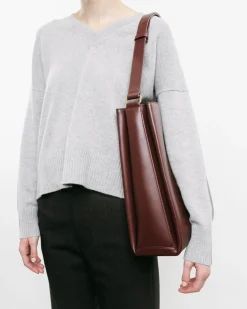 Burgundy Toasted Folded Tote Bag
