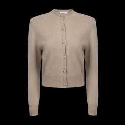 Cashmere Shoulder Pad Cardigan