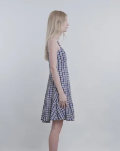 Checked Skater Dress
