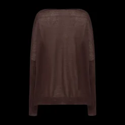 Chunky Boat Neck Linen Sweater