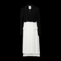 Cropped Blazer With Pleated Skirt