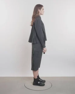 Cropped Glen Checked Pants