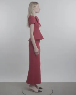 Crêpe Knit Pencil Skirt