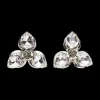 Crystal Flower Stud Earrings