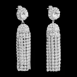 Crystal Tassel Earrings