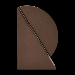 Dark Brown Cubist Bookend