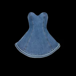 Denim Bustier Minidress
