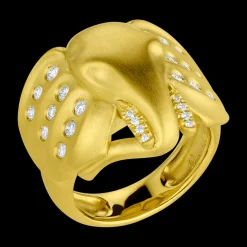 Diamond Elephant Ring
