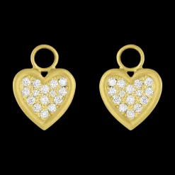 Diamond Heart Earring Charms