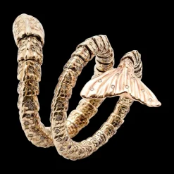 Diamond Meandering Mermaid Tail Ring