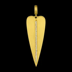 Diamond Skinny Heart Pendant