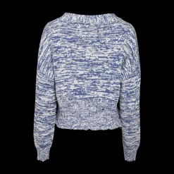 Dishevelled Crop V-Neck Cardigan