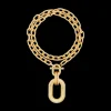 Double XL Link Necklace With Pendant