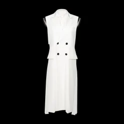 Double-Breasted Sleeveless Coat