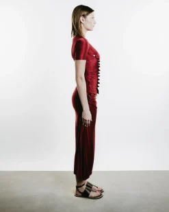 Draped Jersey Skirt