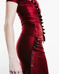Draped Jersey Skirt