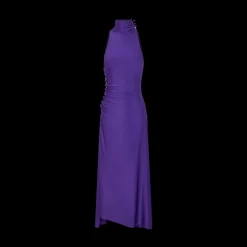 Draped Satin Jersey Cocktail Dress