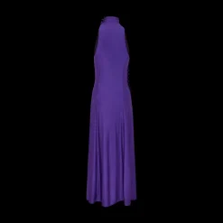 Draped Satin Jersey Cocktail Dress