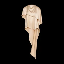 Draped Silk Blouse