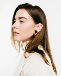 Eclisse Pink Gold Clip-On Earrings