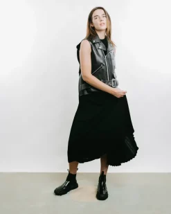 Faux Leather Maxi Dress