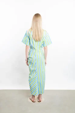 Gathered Ruffle Shirtdress