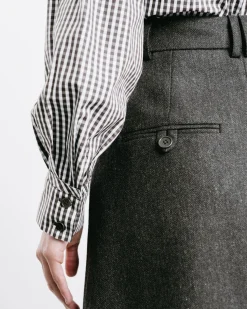 Gingham Bow-Tie Shirt
