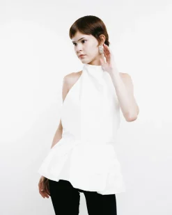 Halter Peplum Top