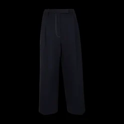 High-Rise Double Pleat Trousers