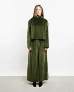 High-Waisted Corduroy Pants