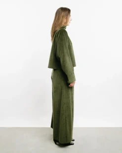 High-Waisted Corduroy Pants