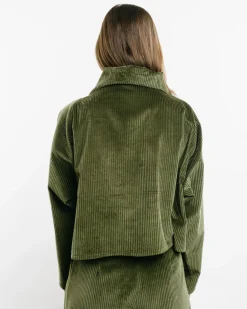 High-Waisted Corduroy Pants