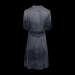 Industrial Satin Midi Dress