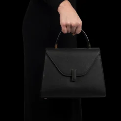 Iside Medium Top-Handle Bag - Black