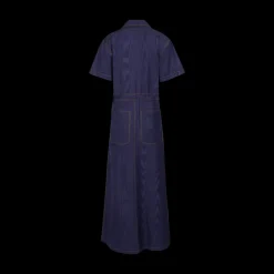 Janitoress Dress in Ridged Moire
