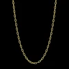18K Yellow Gold Oval-Link Chain Necklace