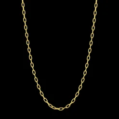 18K Yellow Gold Oval-Link Chain Necklace