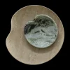 Large Travertine Lily Bowl
