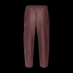 Leather Carrot Pants Rust