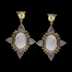Lilac Nova Lavender Quartz Earrings