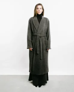 Long Herringbone Coat