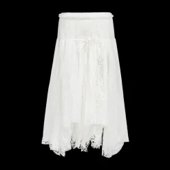 Mixed Lace Longline Skirt